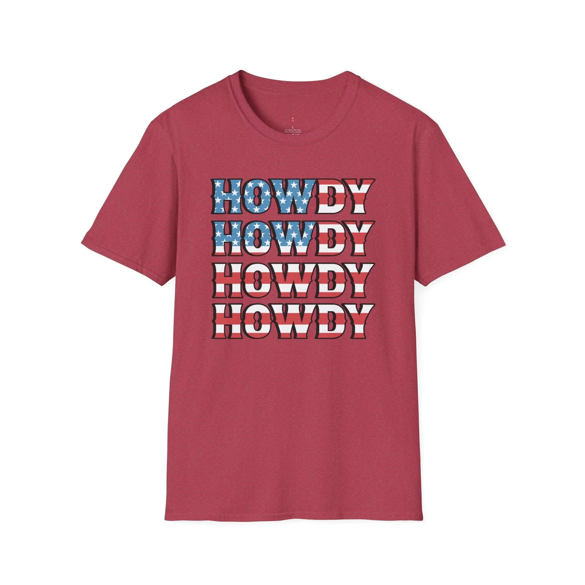 Howdy Tee, 4th of July, Western,  Softstyle T-Shirt