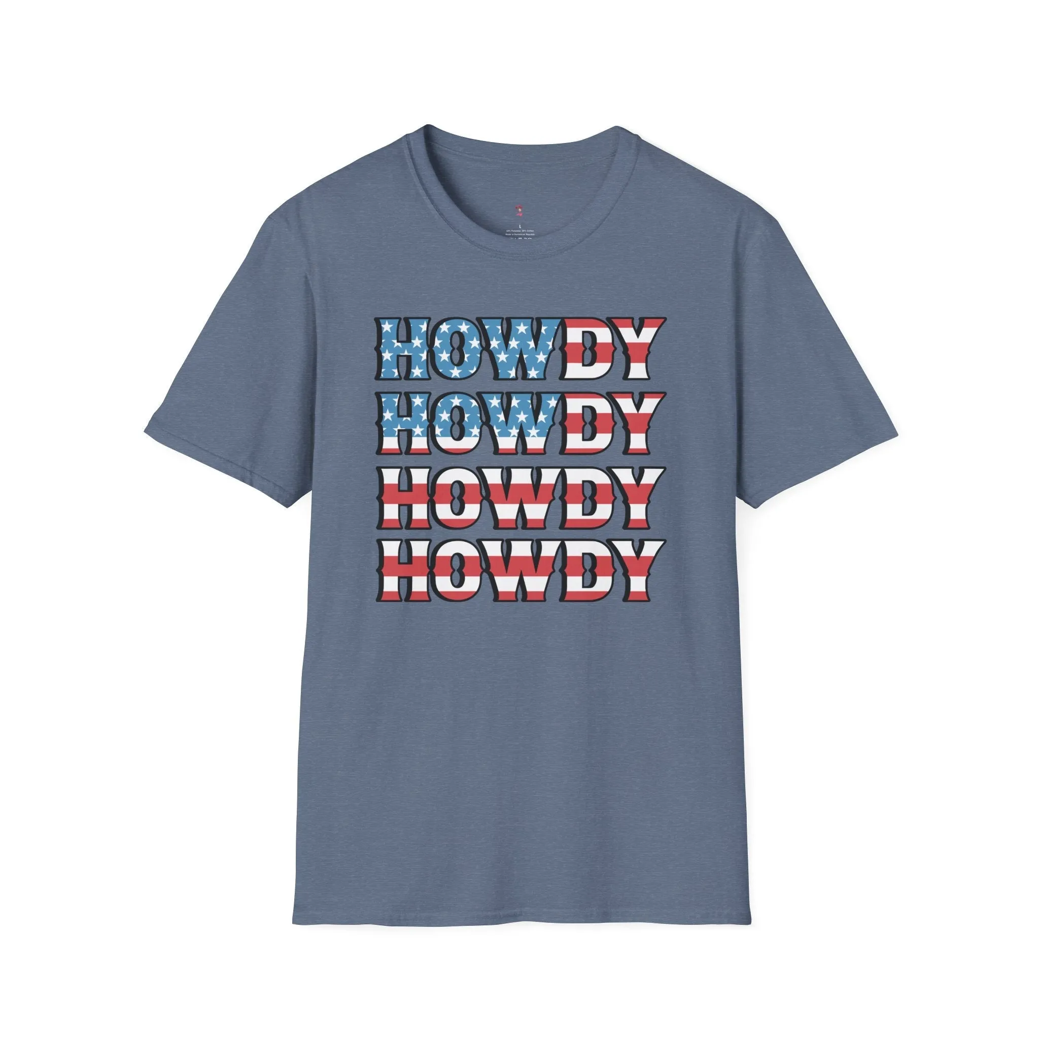 Howdy Tee, 4th of July, Western,  Softstyle T-Shirt