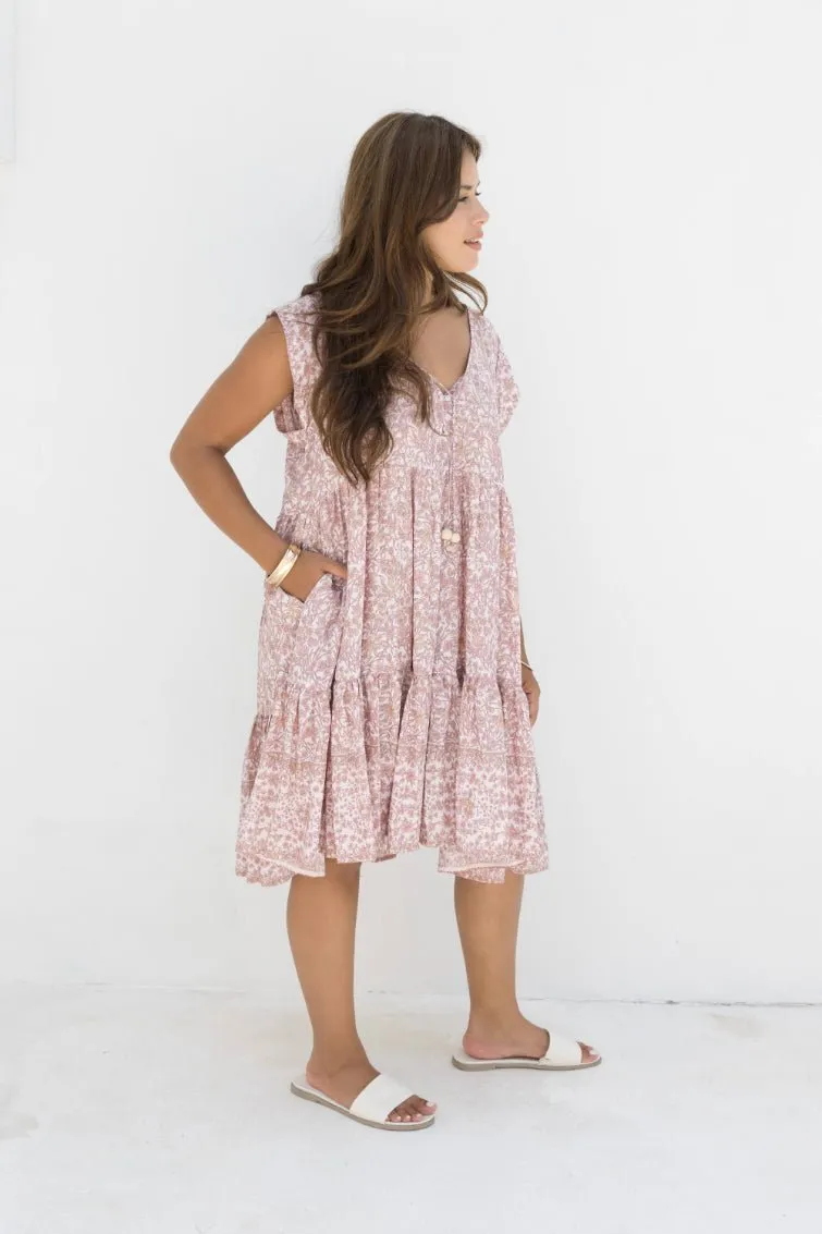 Isola Dress - Dusty Pink Iris Pink