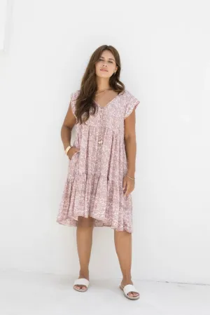 Isola Dress - Dusty Pink Iris Pink
