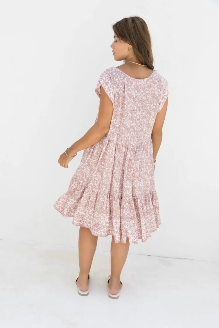 Isola Dress - Dusty Pink Iris Pink