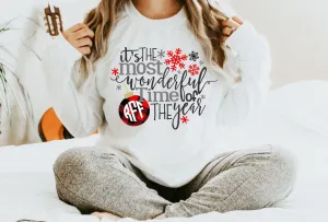 It's The Most Wonderful Time of the Year Monogrammed Sweatshirt