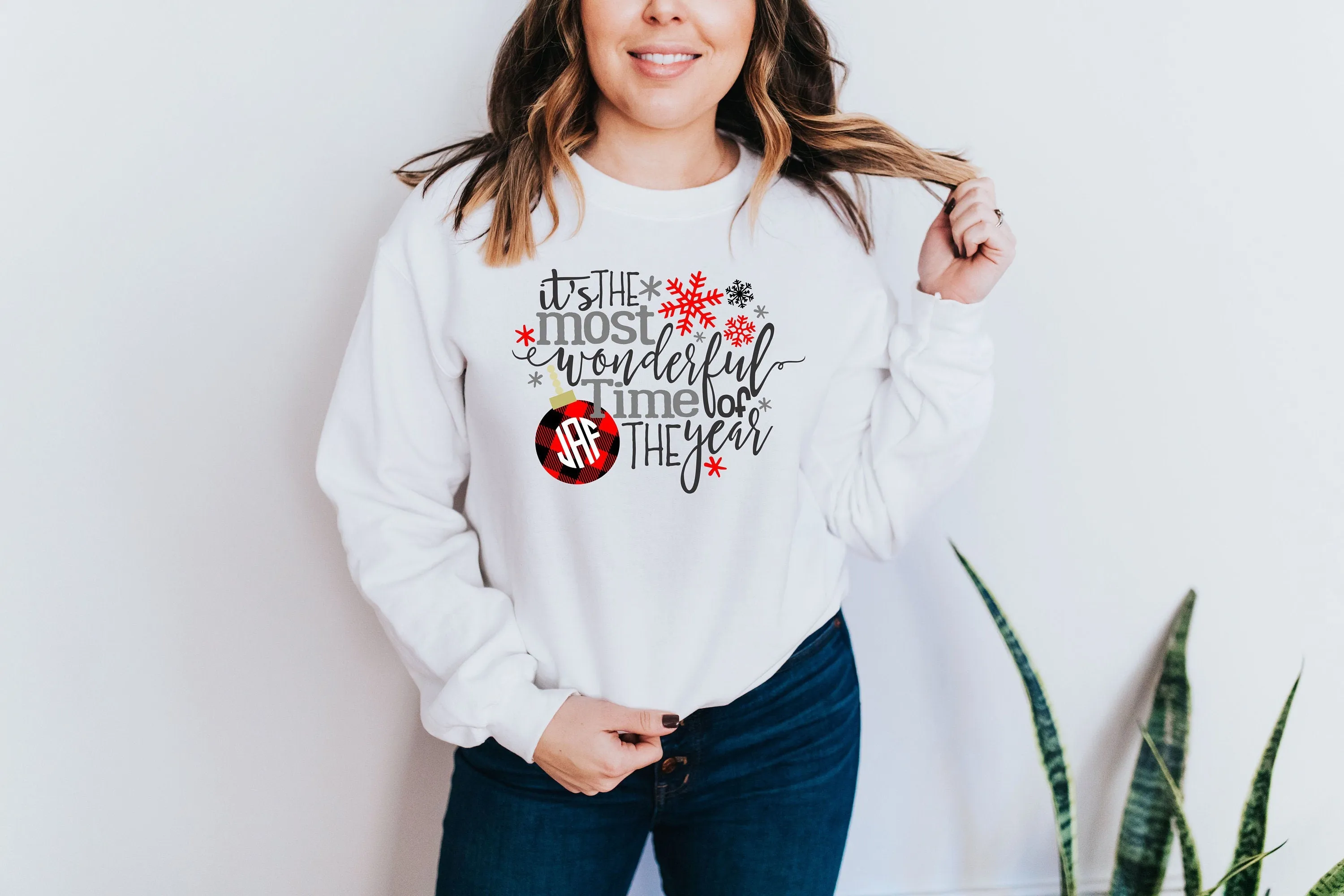 It's The Most Wonderful Time of the Year Monogrammed Sweatshirt