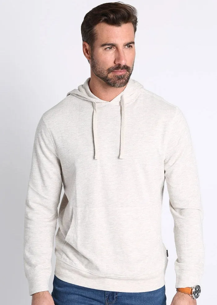 Jachs Oatmeal Bedford Cotton Modal Pullover Hoodie