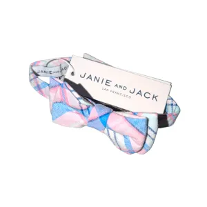 Janie and Jack Linen Plaid Bow Tie