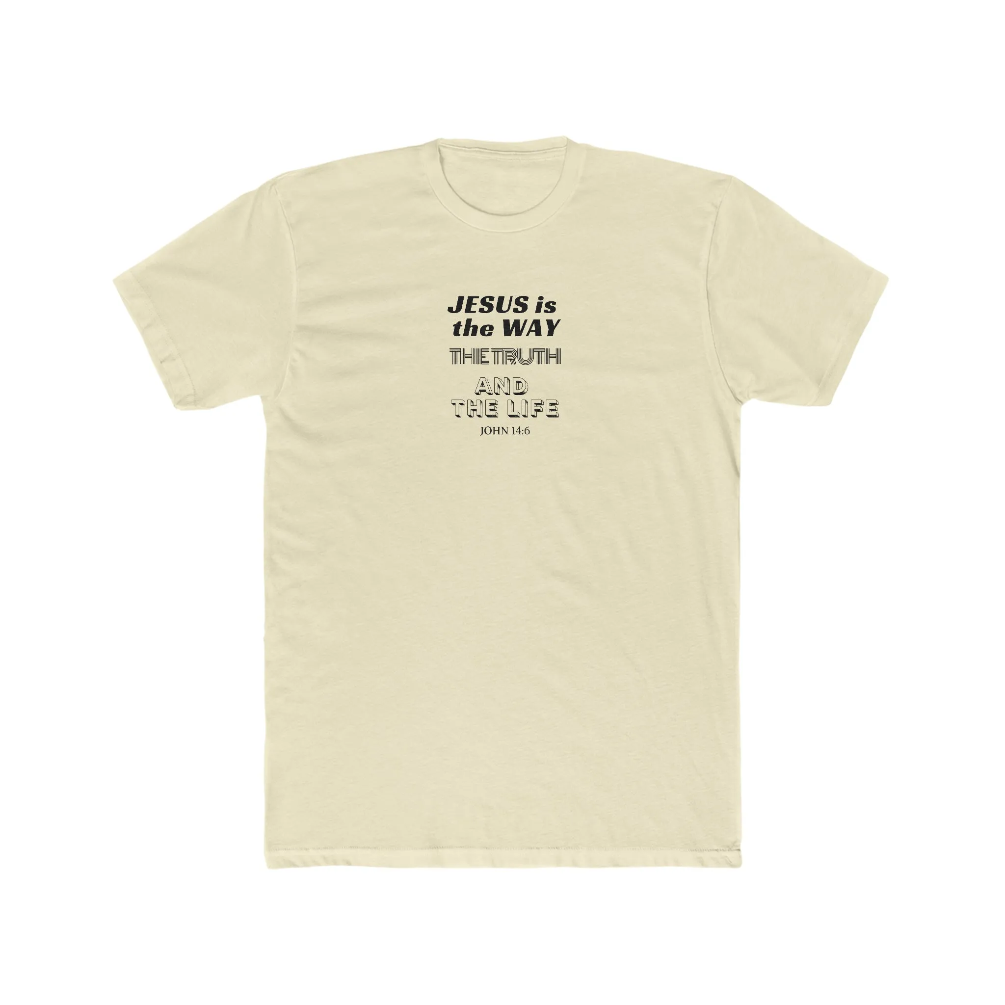 Jesus is the Way Men's Cotton Crew Tee