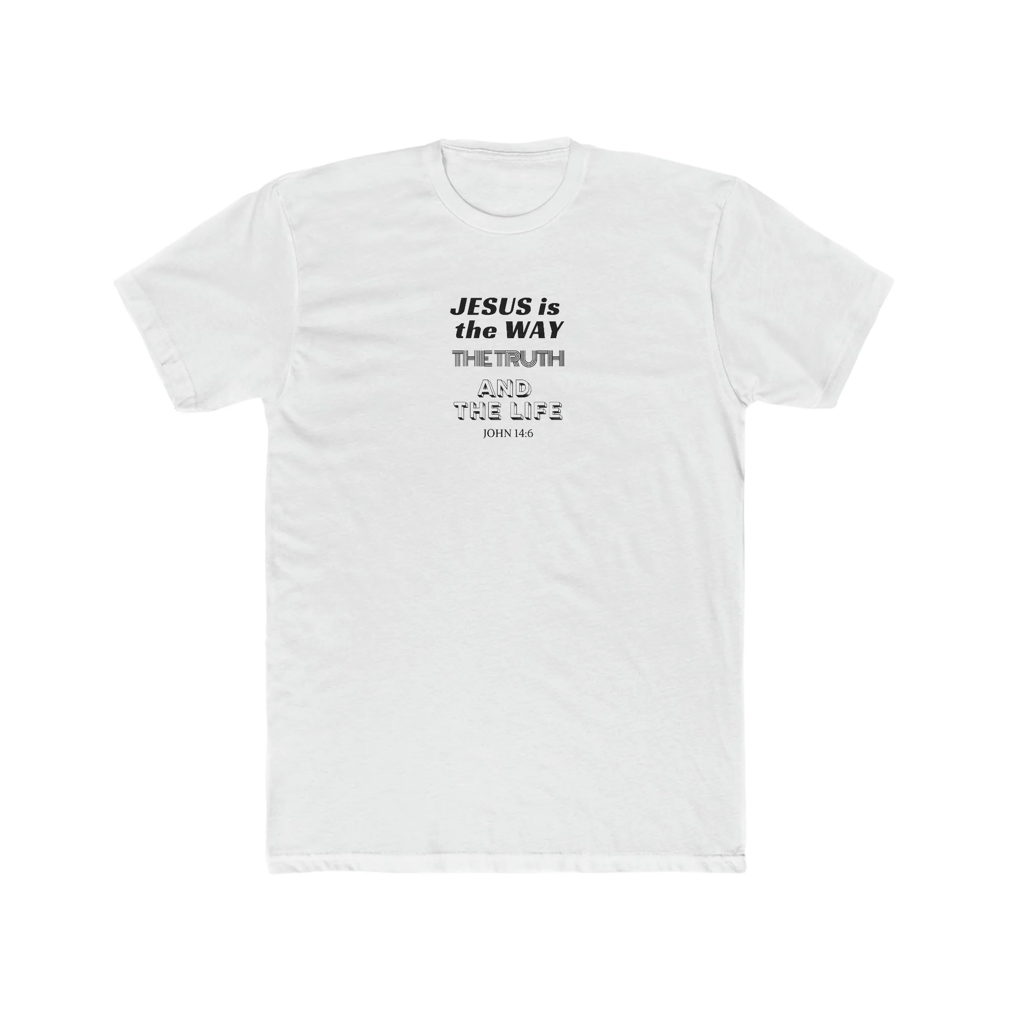 Jesus is the Way Men's Cotton Crew Tee