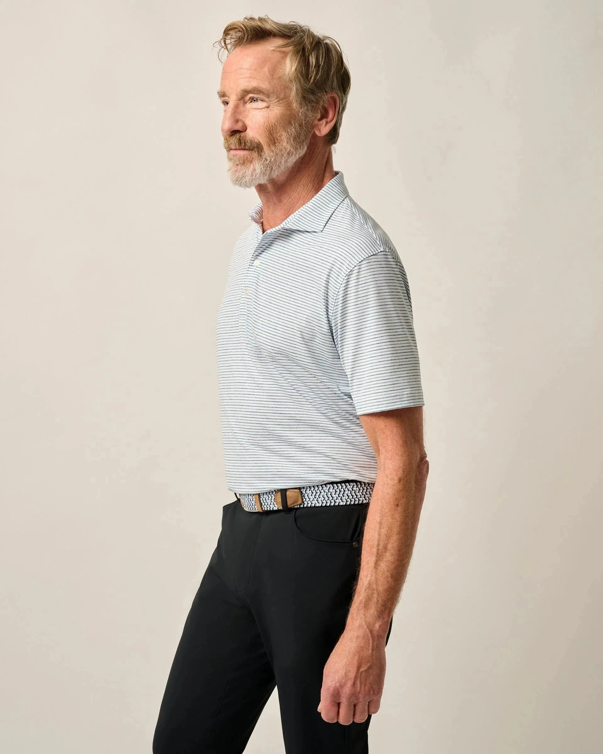 Johnnie-O Performance Jersey Polo - Vik Stripe