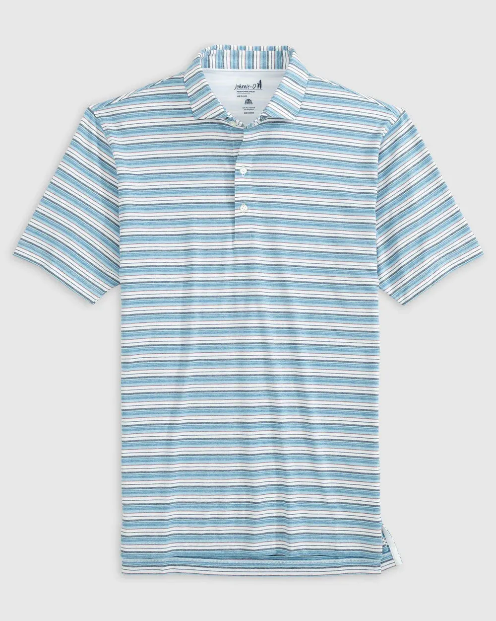 Johnnie-O Tyson Striped Jersey Performance Polo