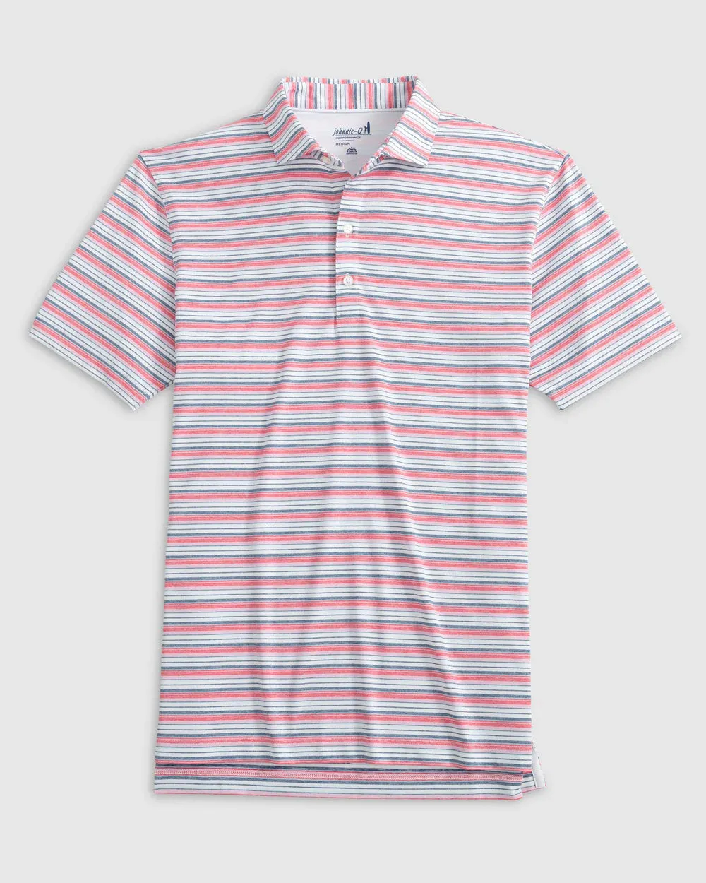Johnnie-O Tyson Striped Jersey Performance Polo