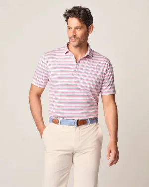 Johnnie-O Tyson Striped Jersey Performance Polo