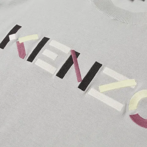 Kenzo Men's Multicolored Embroidered Logo Jumper Sweater