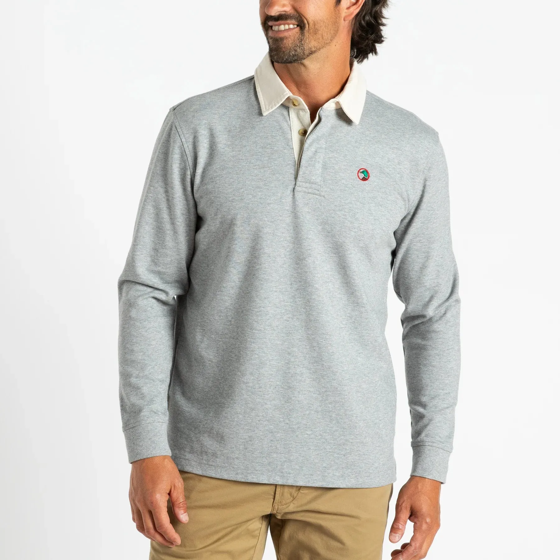 Legacy Solid Rugby Shirt (Quarry Grey Heather)