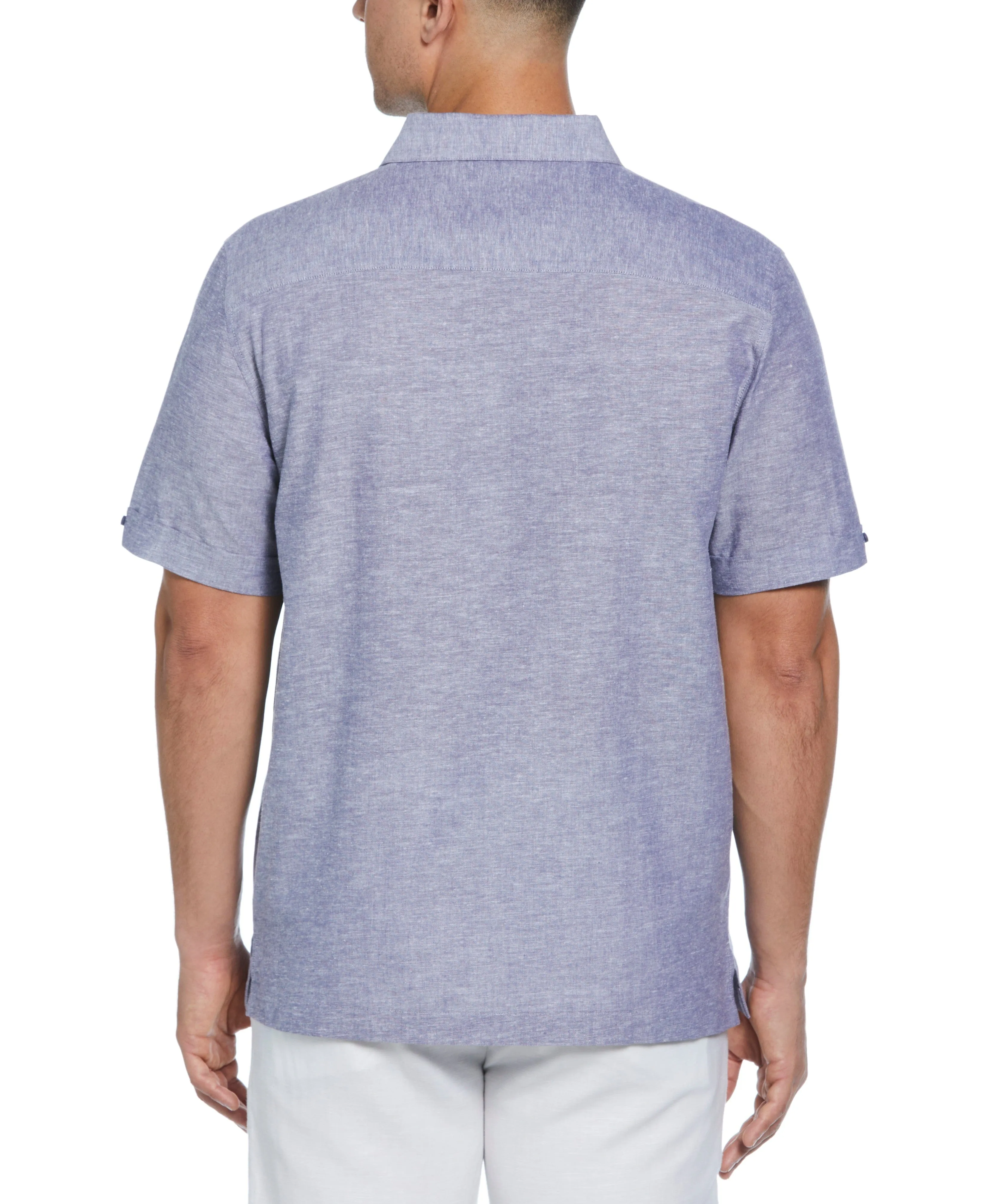 Linen Blend Panel Shirt