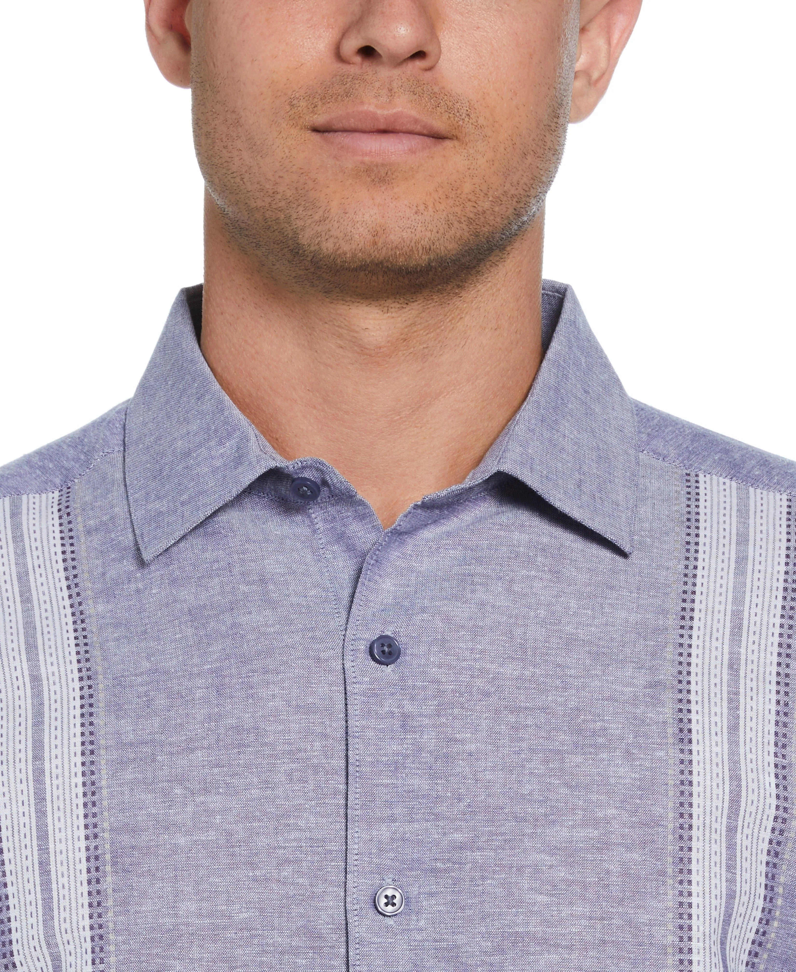 Linen Blend Panel Shirt