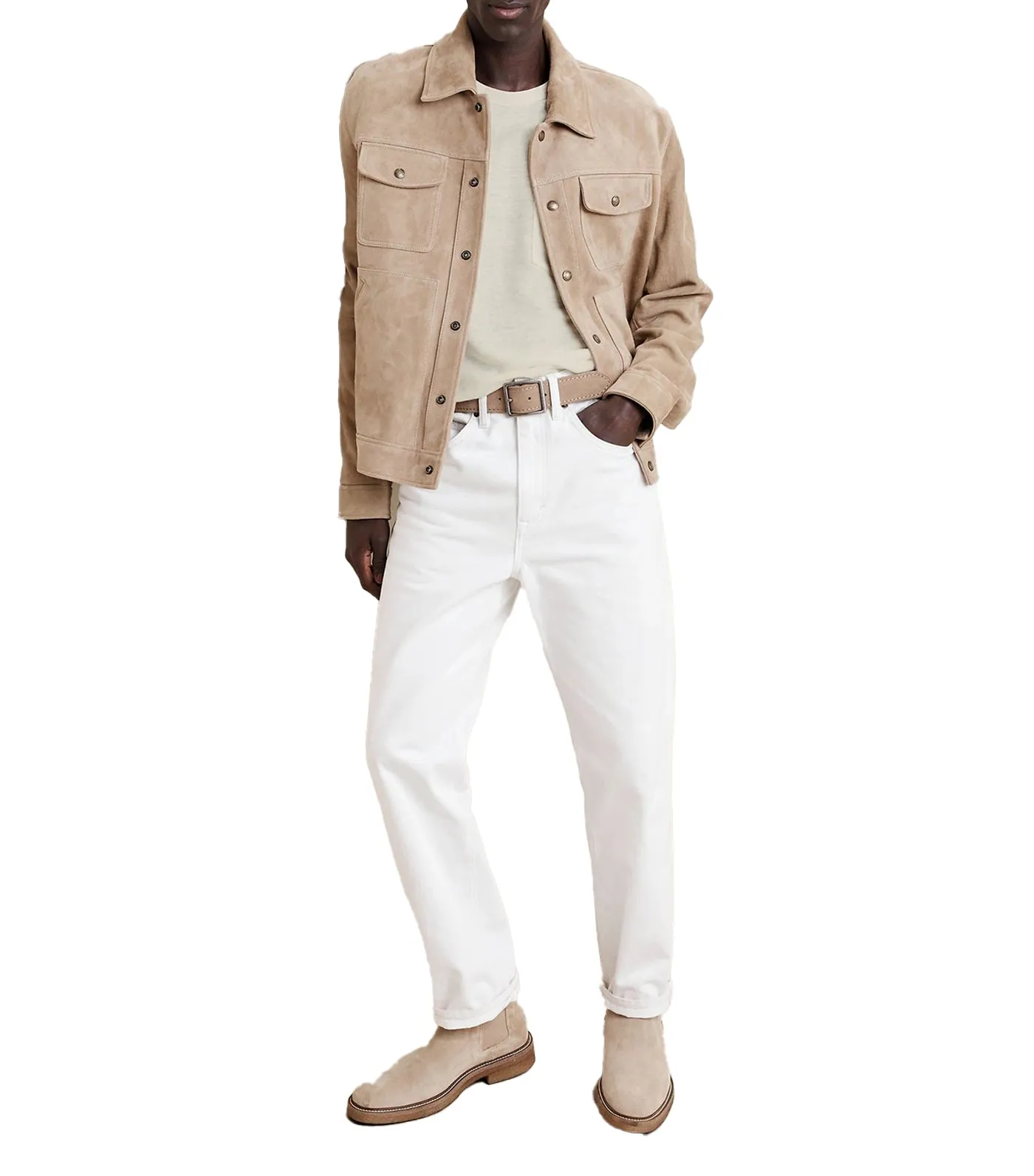 Linen French Terry T-Shirt Natural