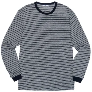 Long Sleeve Blue Stripe Shirt (Heather/Navy)
