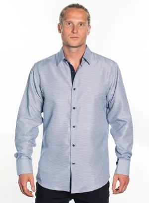 LSWG-405 MEN'S PRINTED LONG SLEEVE DRESS SHIRT