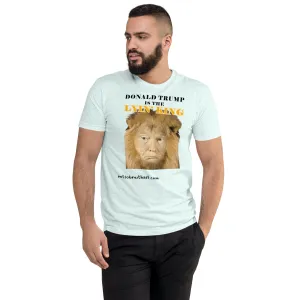 Lyin' King Men's Fitted Short Sleeve T-shirt. Special 2 sided edition