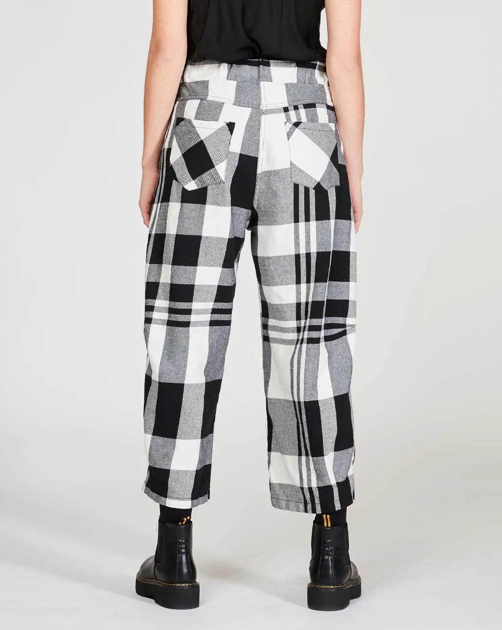 Madras Plaid Drawstring Sweatpant