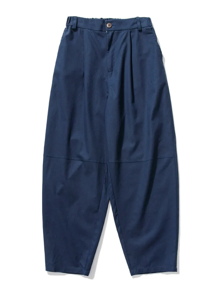 Male Plain Cotton Linen Summer Straight Leg Pants