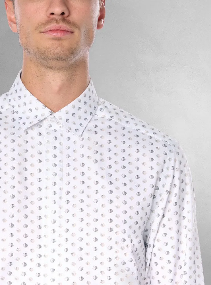 Men's casual long sleeve graduation shirt