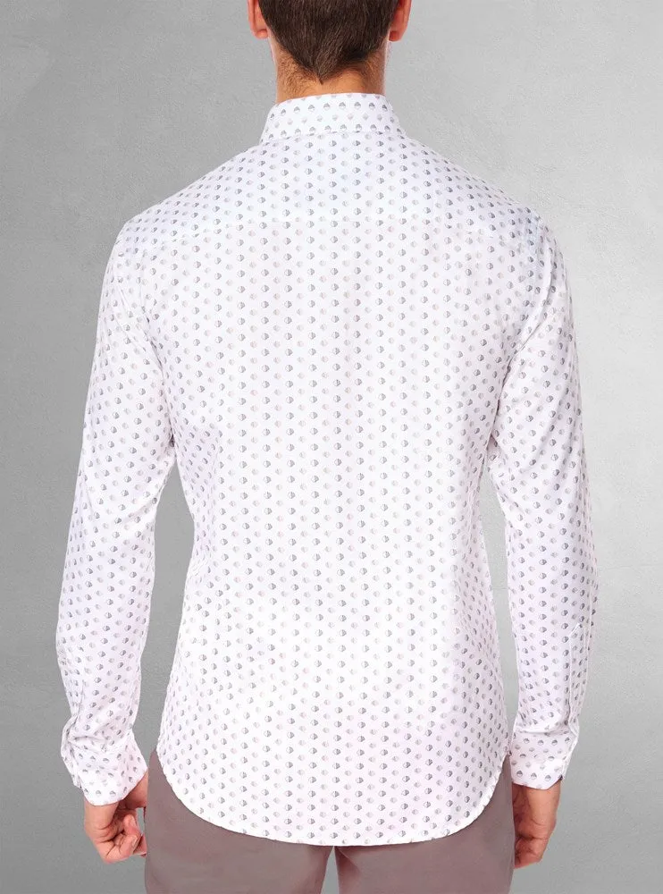 Men's casual long sleeve graduation shirt
