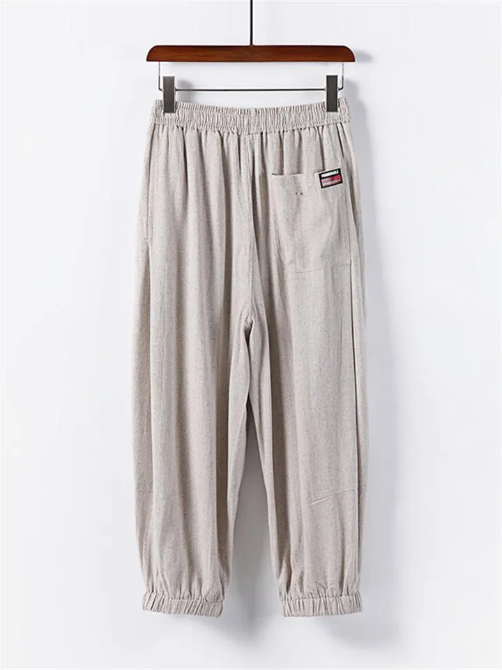 Men's Casual Loose Summer Sports Cropped Trousers
