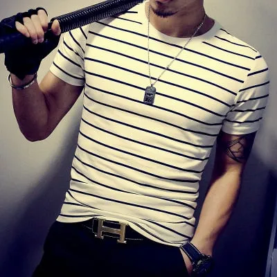 Men's Casual Patchwork T Shirt..