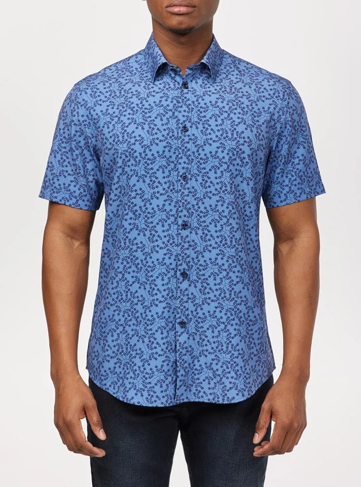 Men's casual short sleeve stretch shirt