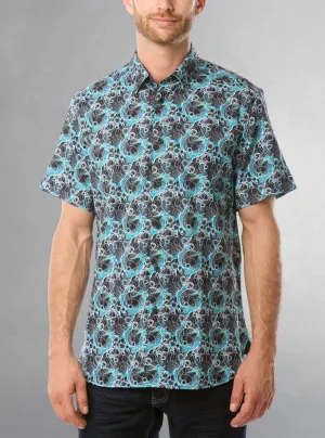 Men's casual short sleeve stretch shirt