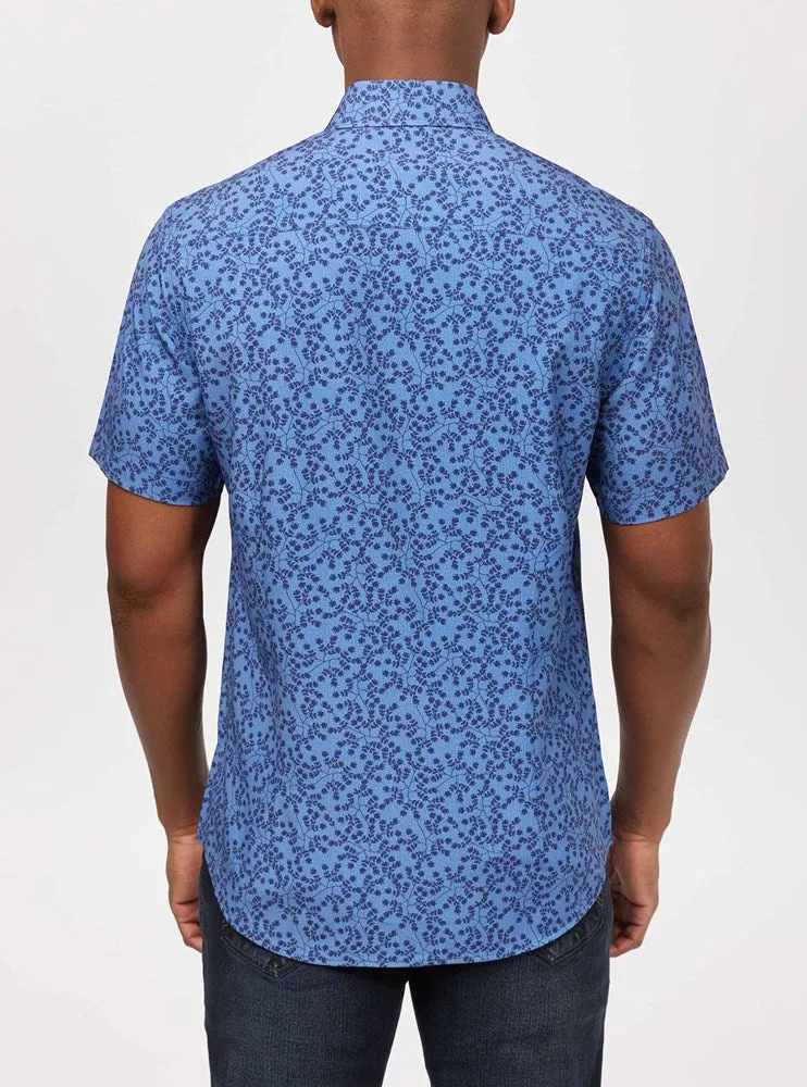 Men's casual short sleeve stretch shirt