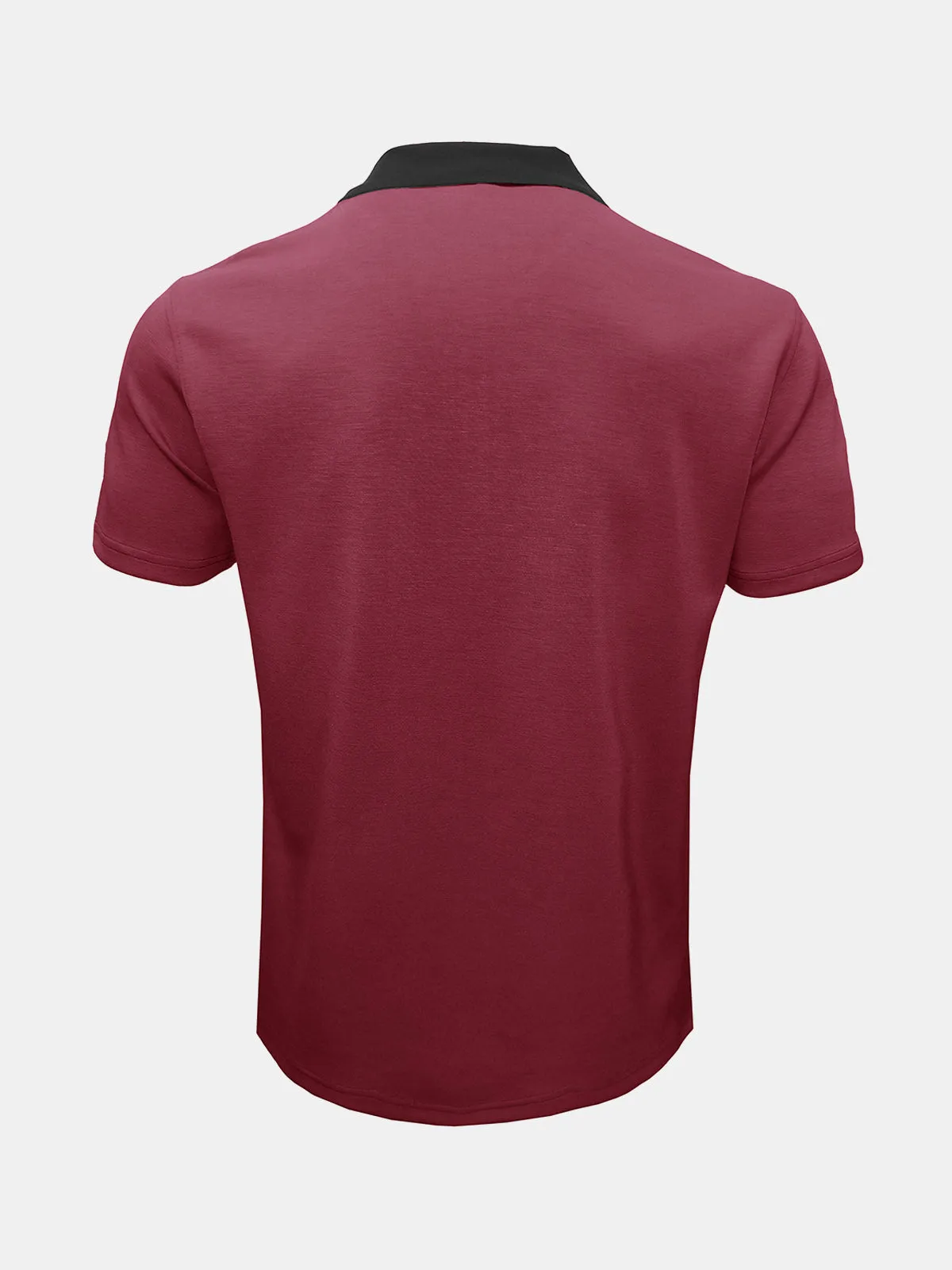 Men's Casual Summer Breathable Zip Short Sleeve Polo Shirt