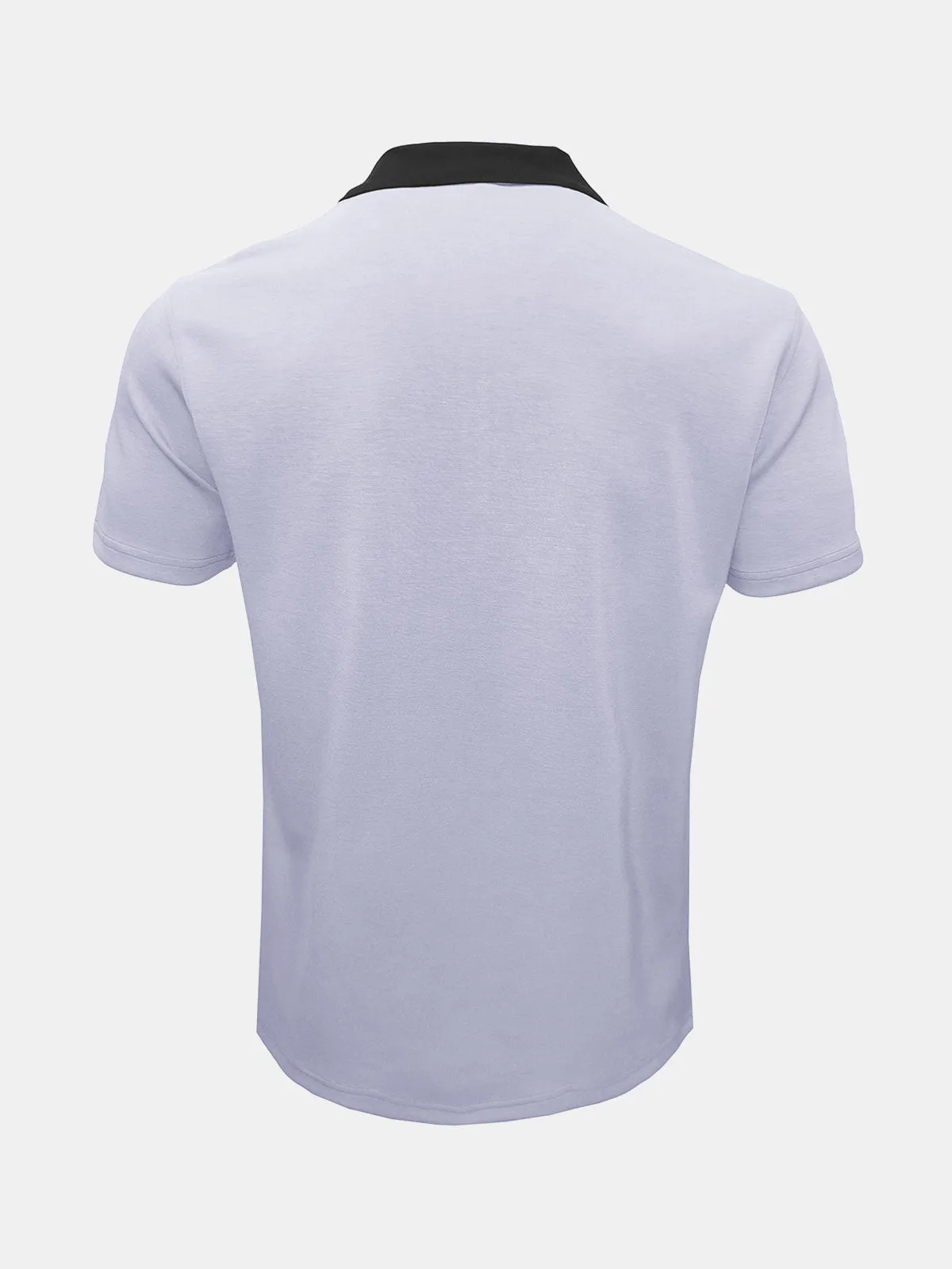 Men's Casual Summer Breathable Zip Short Sleeve Polo Shirt