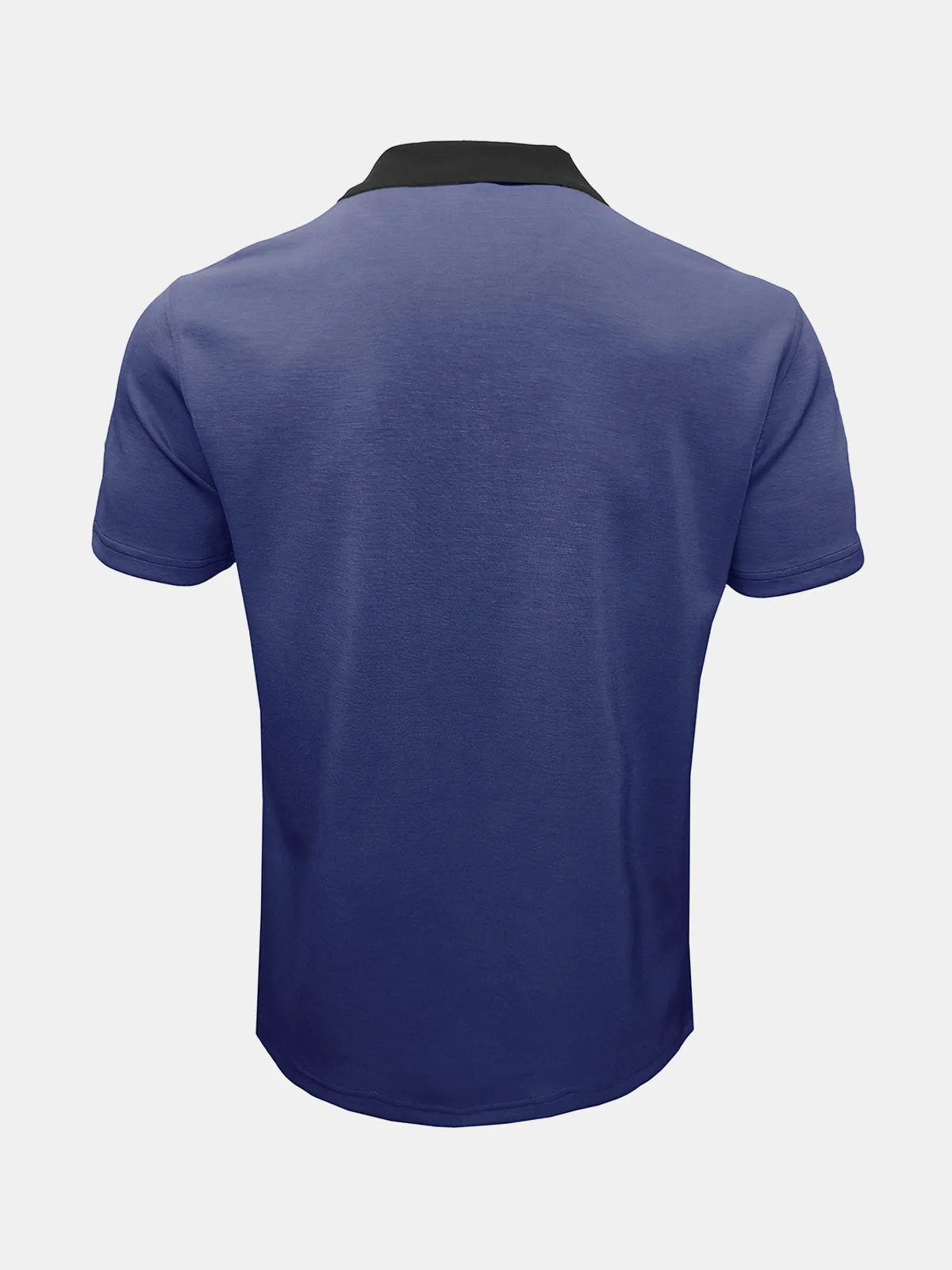 Men's Casual Summer Breathable Zip Short Sleeve Polo Shirt