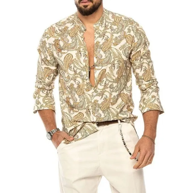 Men's Casual Summer Linen Shirts