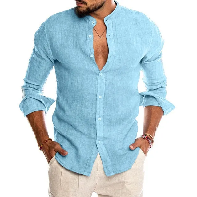 Men's Casual Summer Linen Shirts