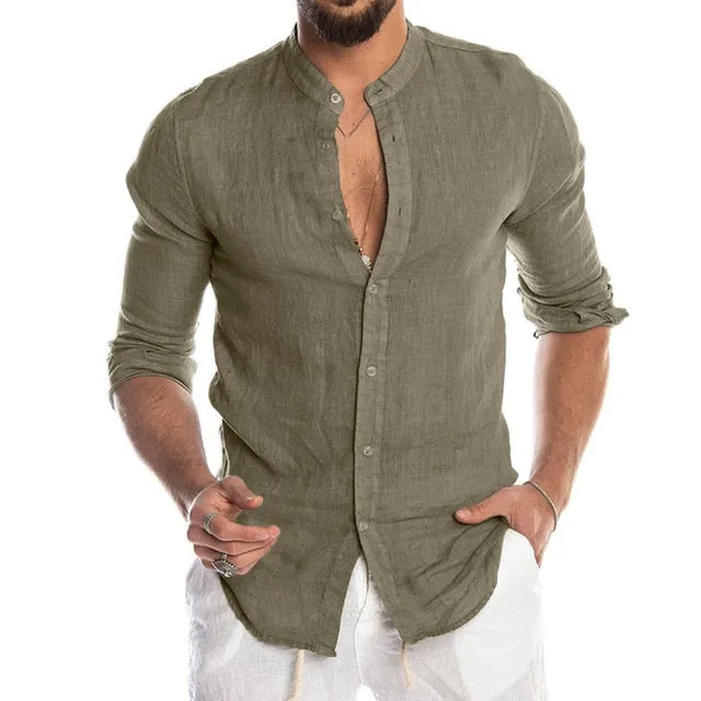 Men's Casual Summer Linen Shirts