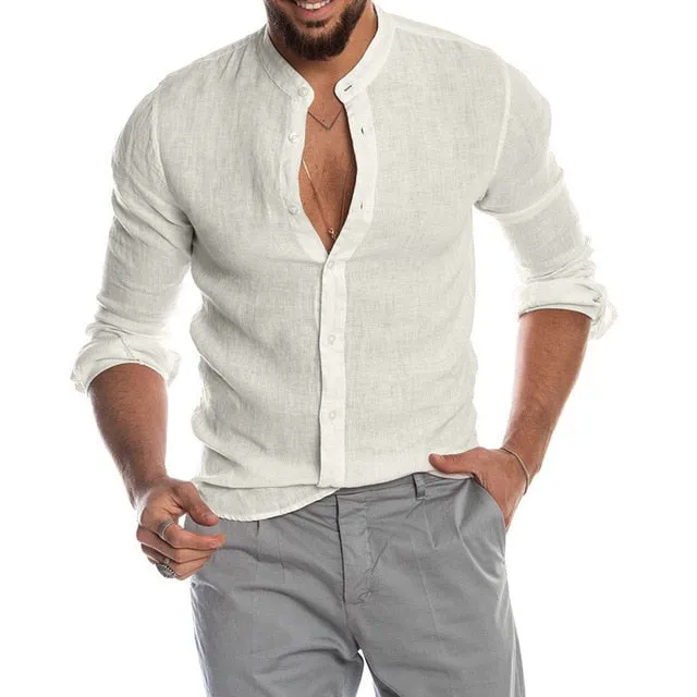 Men's Casual Summer Linen Shirts