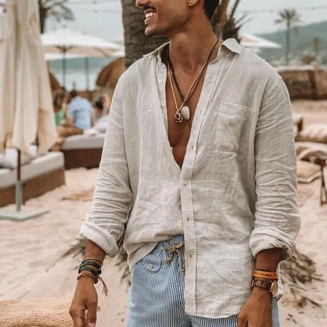 Men's Casual Summer Linen Shirts