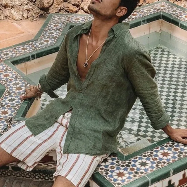 Men's Casual Summer Linen Shirts