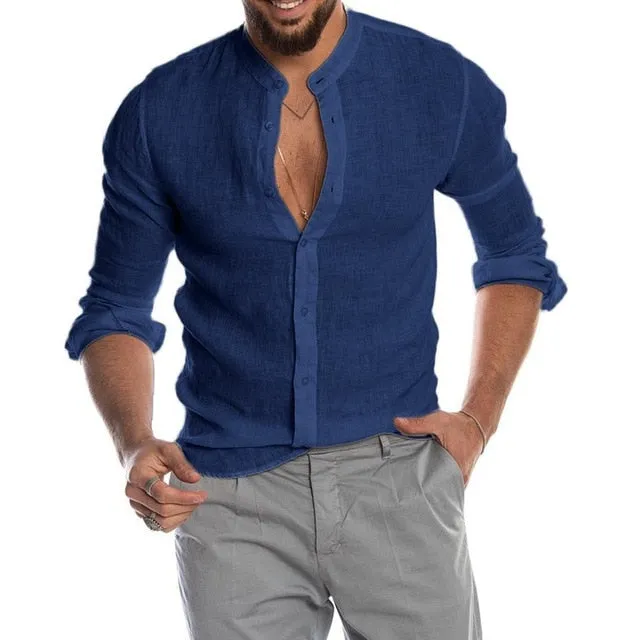 Men's Casual Summer Linen Shirts