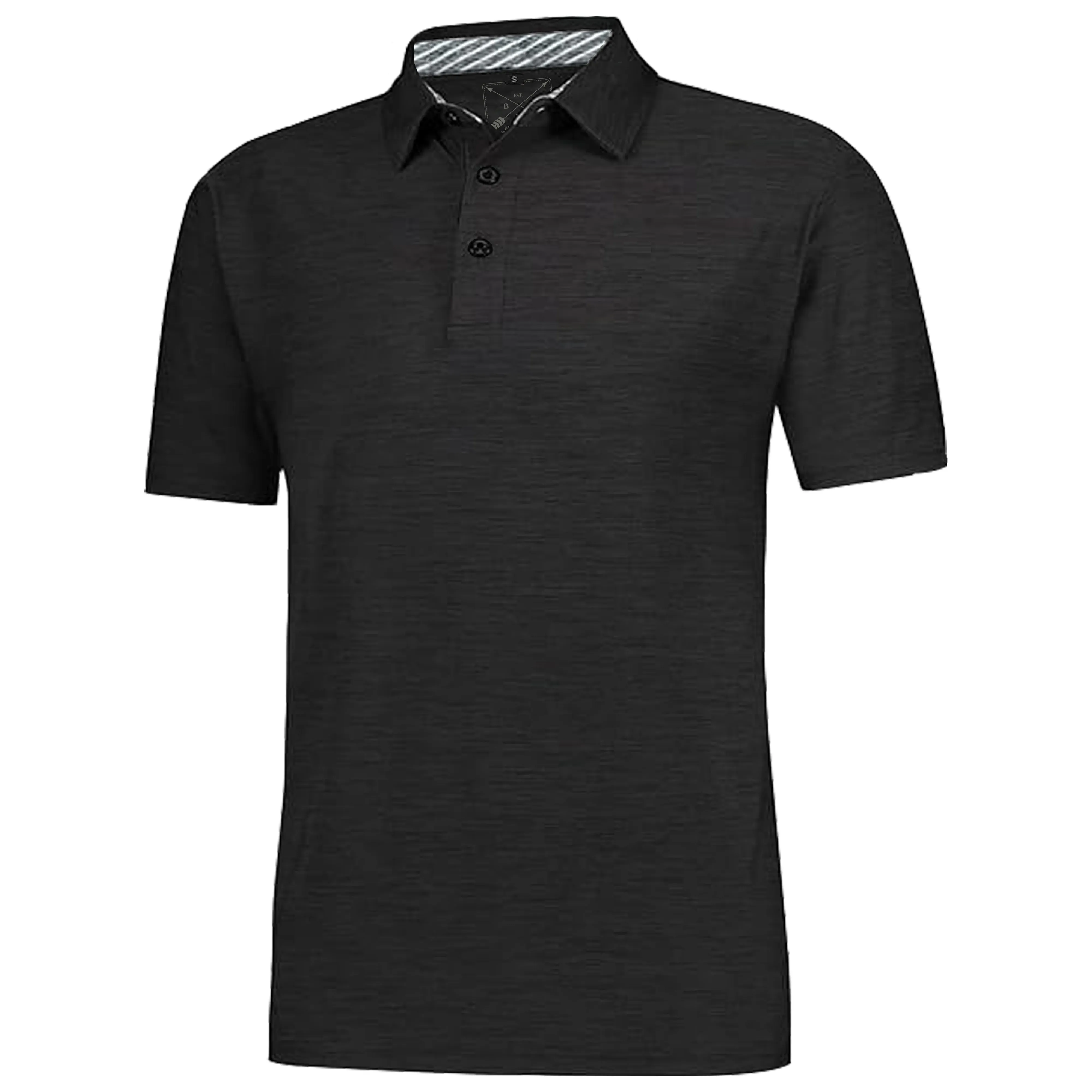 Men's Dry Fit Golf Polo - Navy Marl