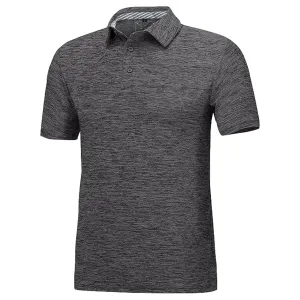 Men's Dry Fit Golf Polo - Navy Marl