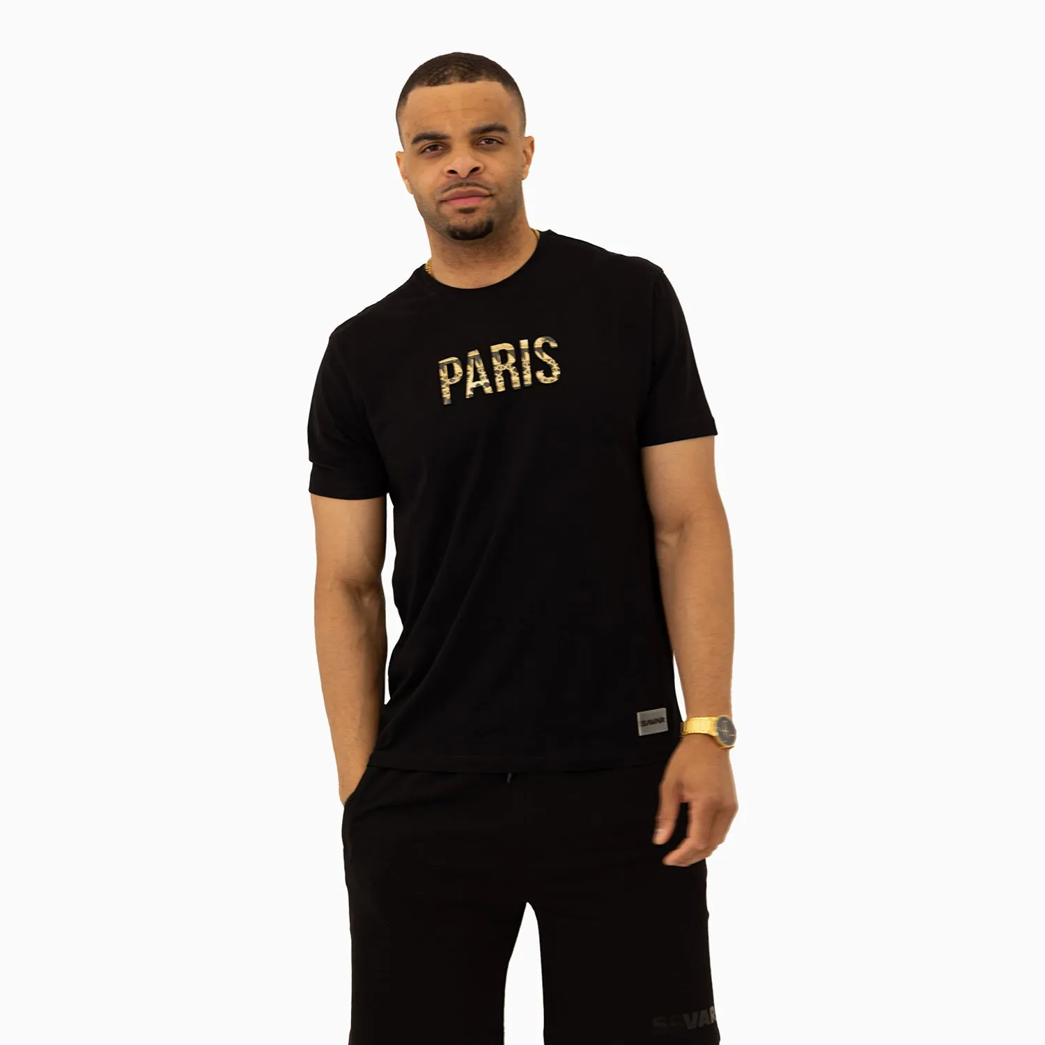 Men's Paris Printed Short Sleeves T-Shirt