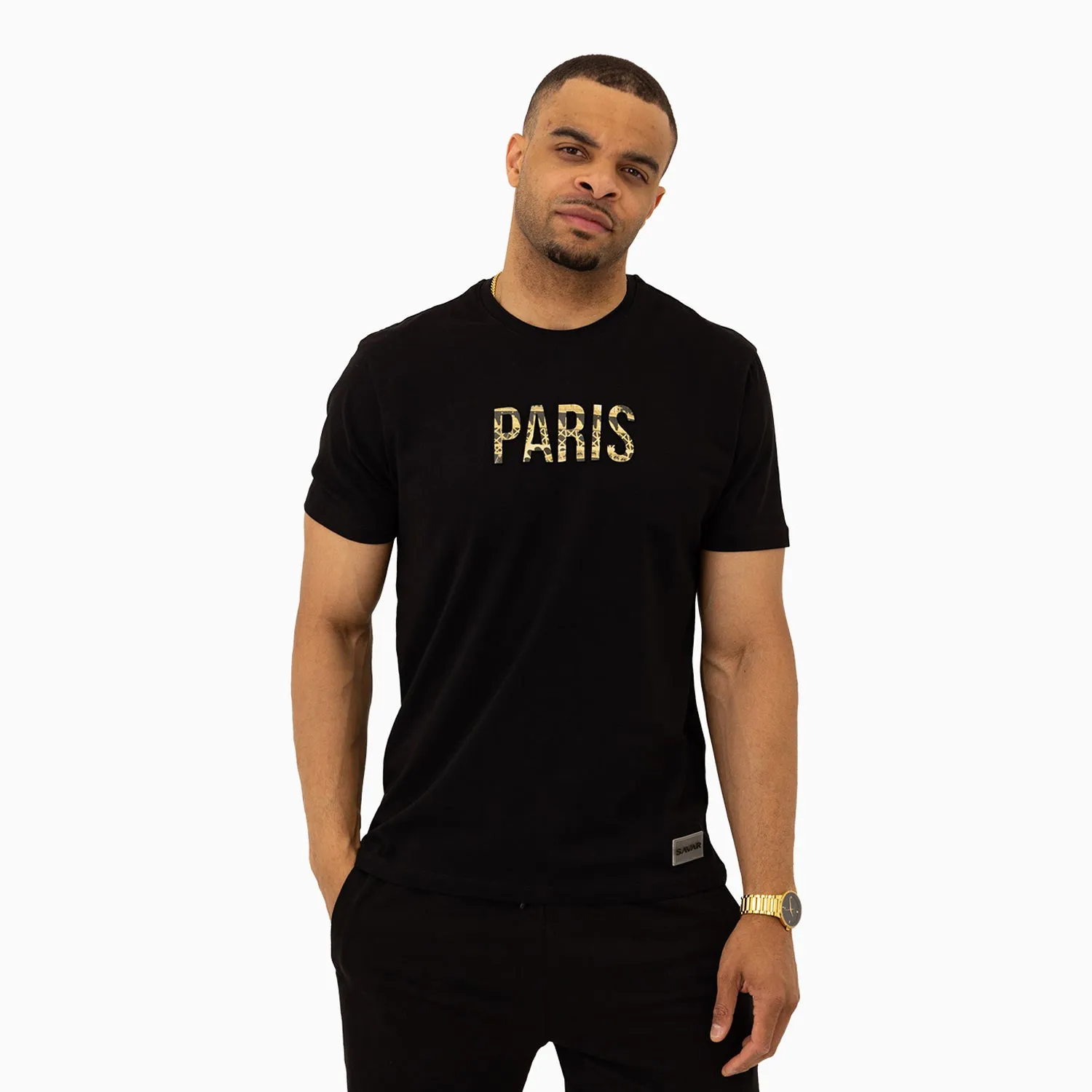 Men's Paris Printed Short Sleeves T-Shirt
