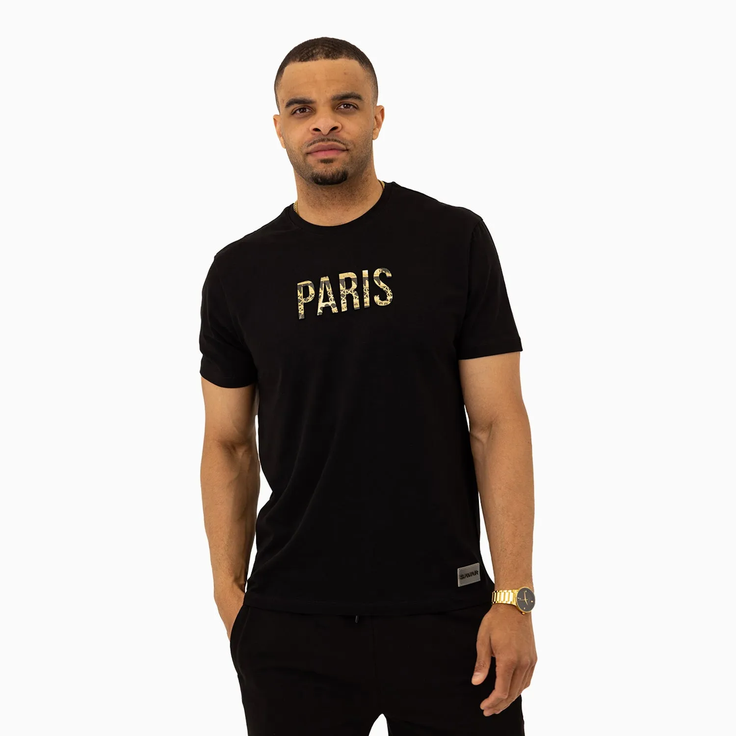 Men's Paris Printed Short Sleeves T-Shirt