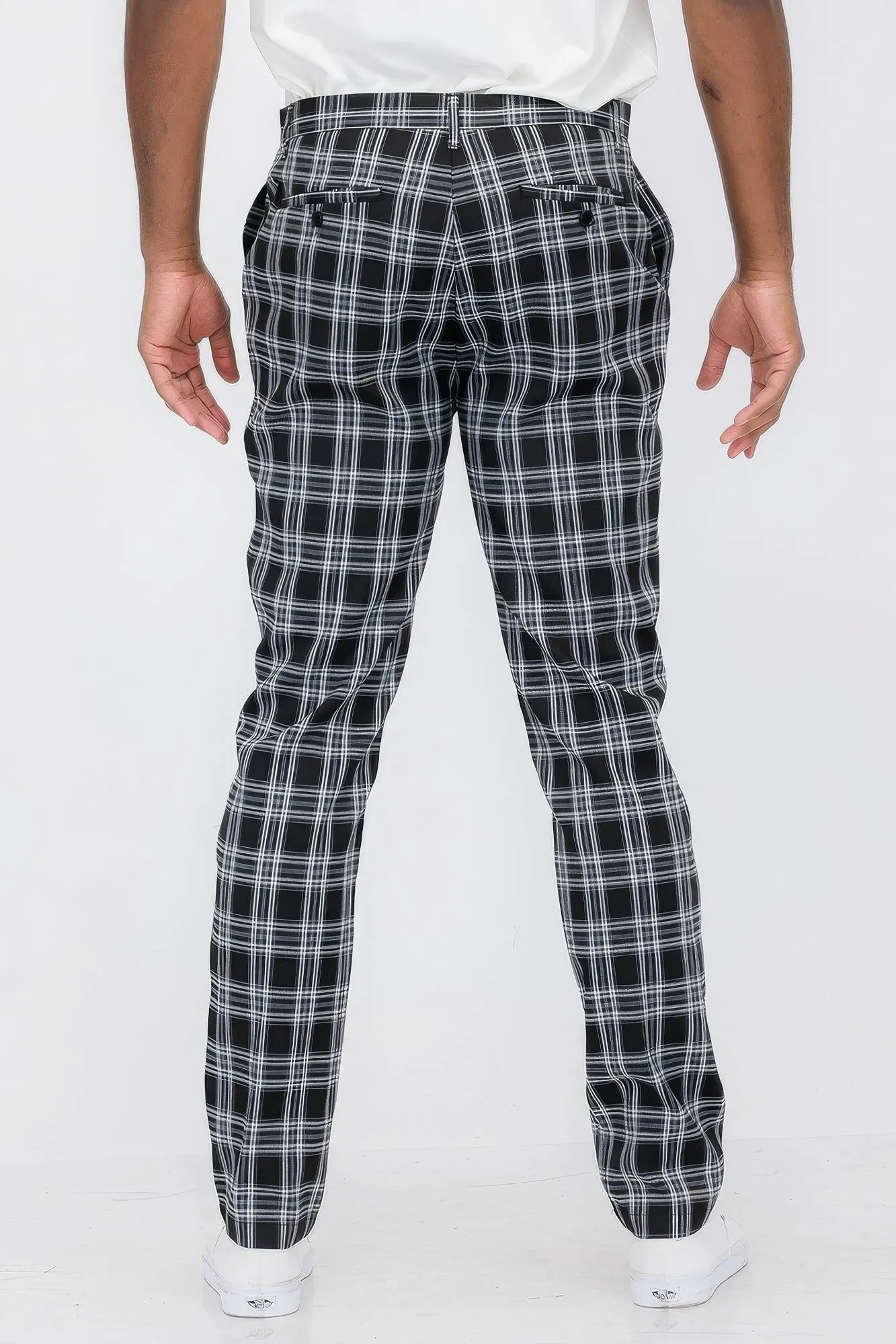 Men's Plaid Trouser Pants
