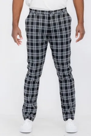 Men's Plaid Trouser Pants