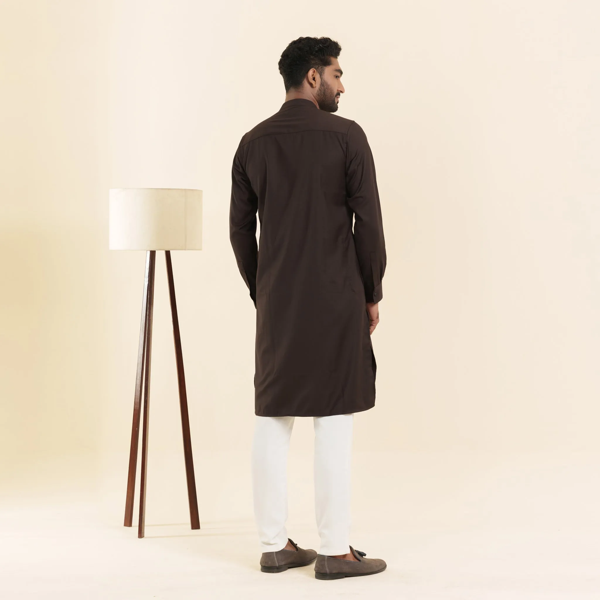 Mens Premium Panjabi- Coffee